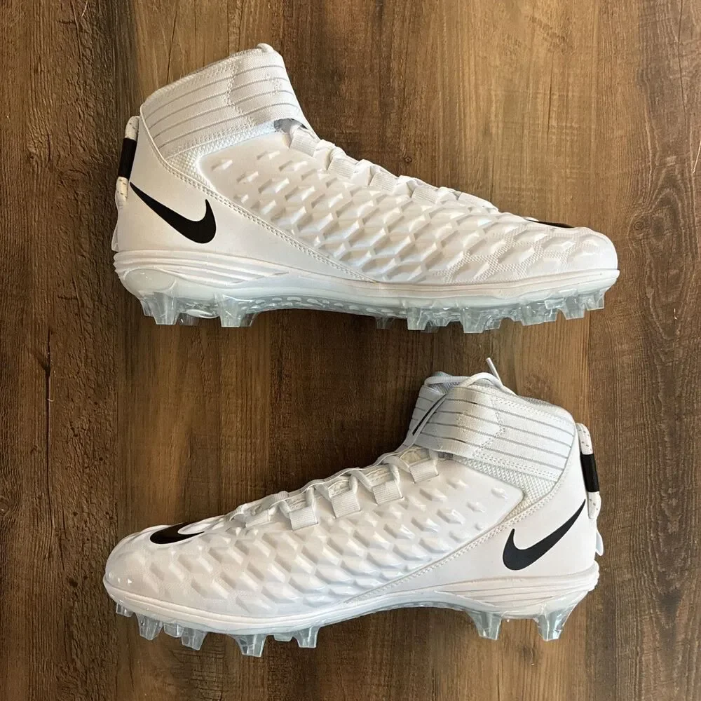 Nike Force Savage Pro 2 Mid Men Size 11 Football Cleats White AH4000-100